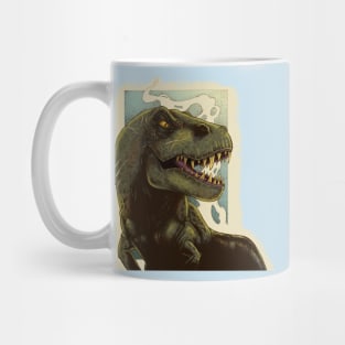 digital illustration t rex dinosaur Mug